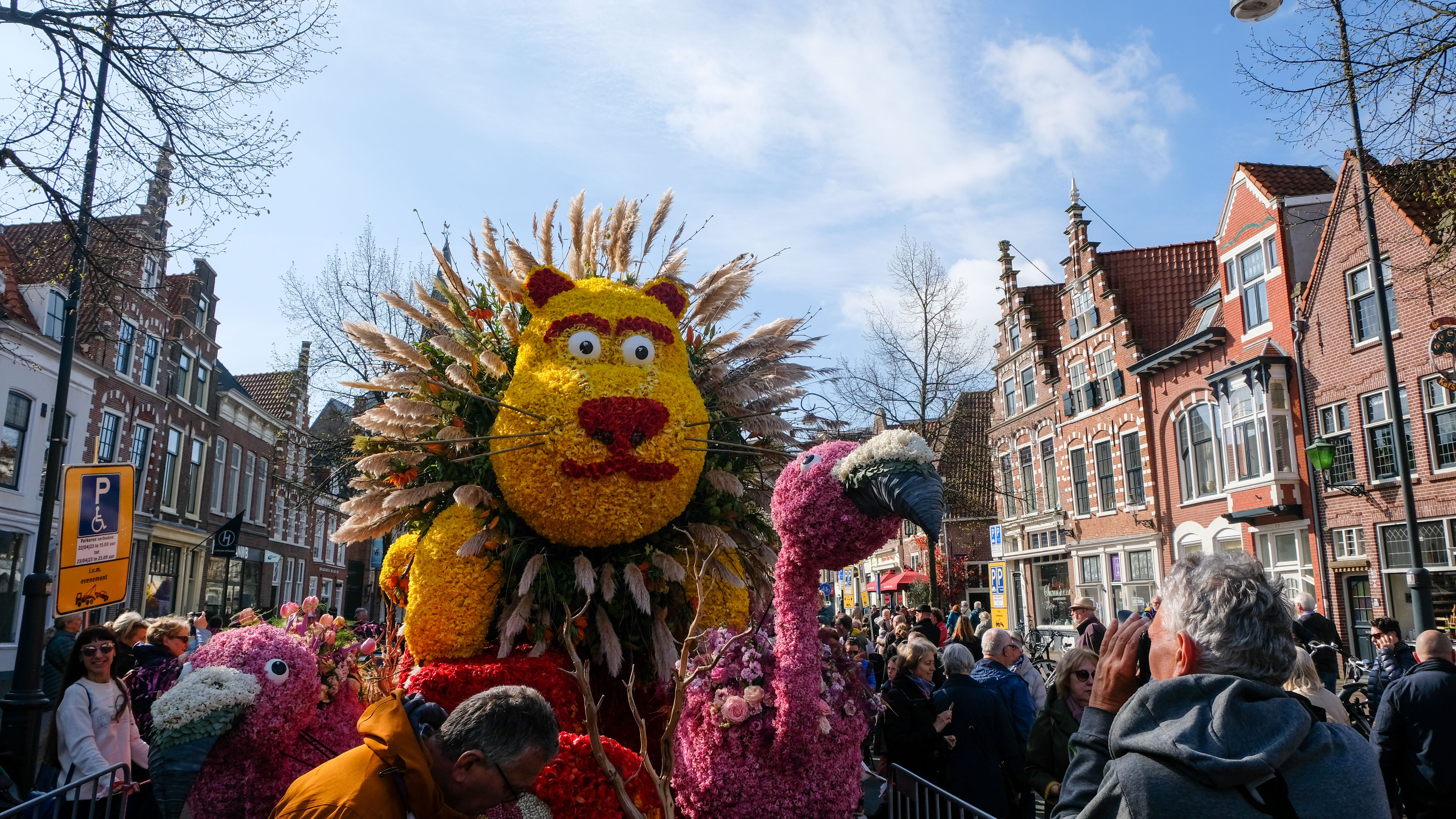 Flower parade in Haarlem on April 18 and 19