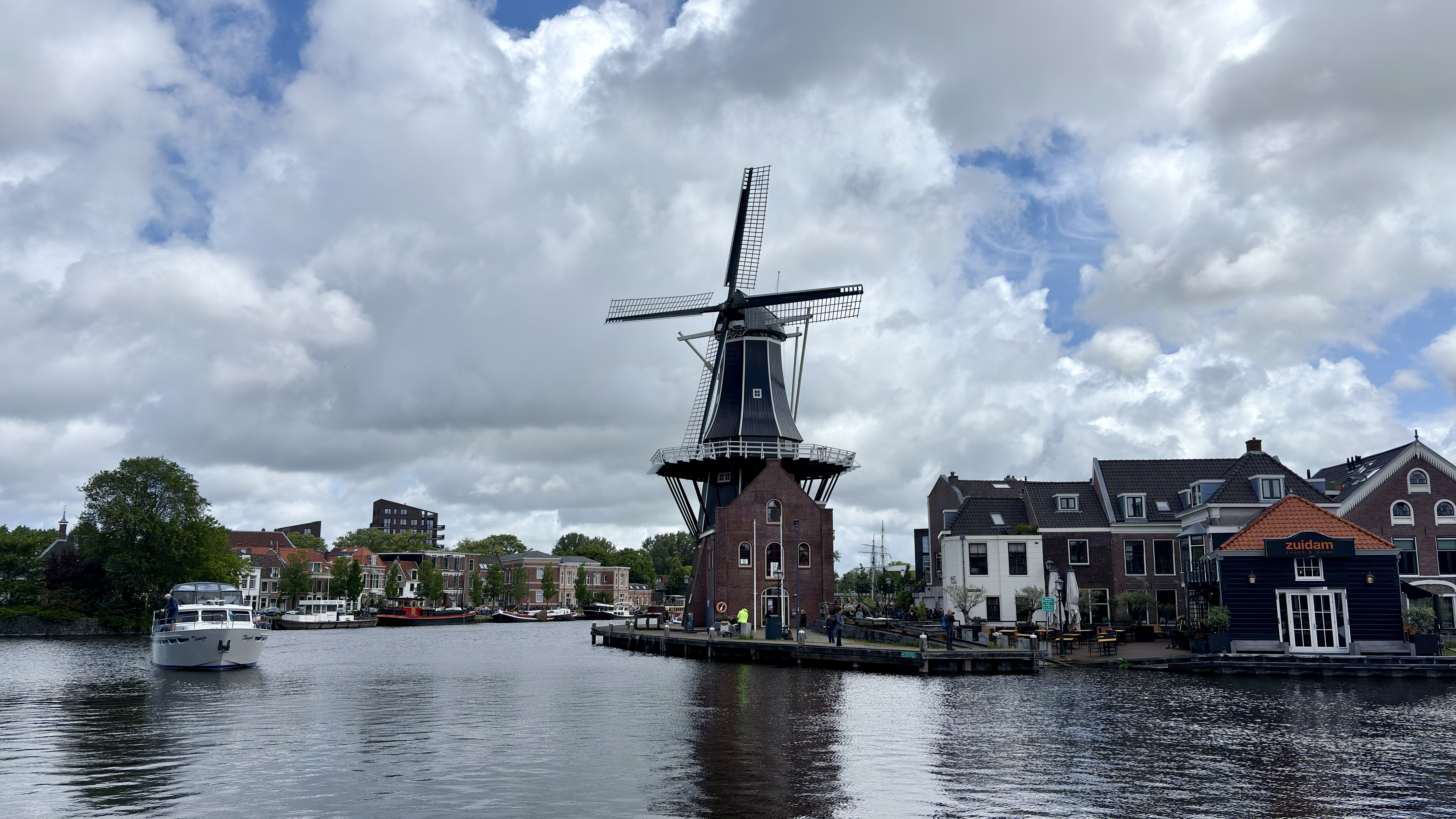 De Adriaan Windmill out of scaffolding