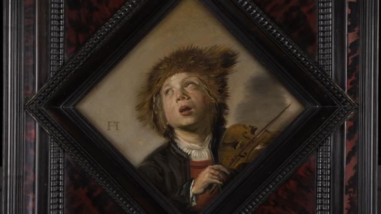 Schilderij 'Vioolspelende jongen' van Frans Hals