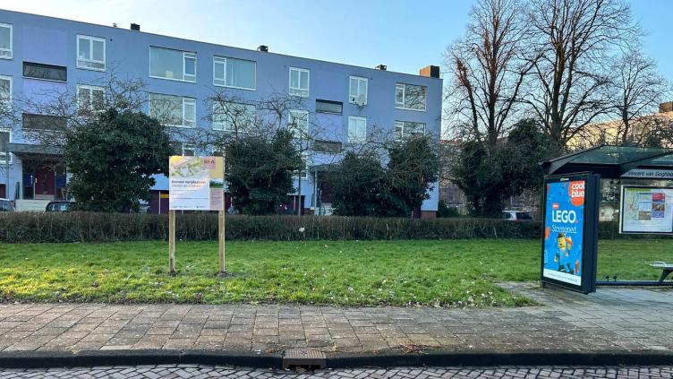 De plek waar de ITK en appartementen komen