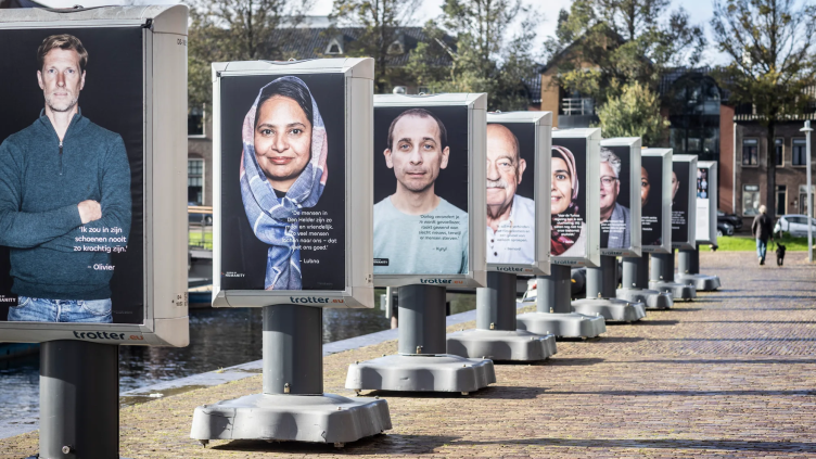 Fotopanelen op een rij