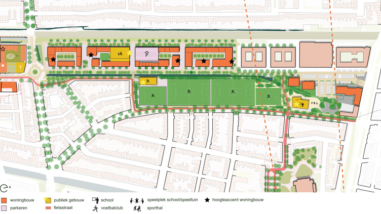 Het scenario voor noordelijk deel ontwikkelzone Zuid-West