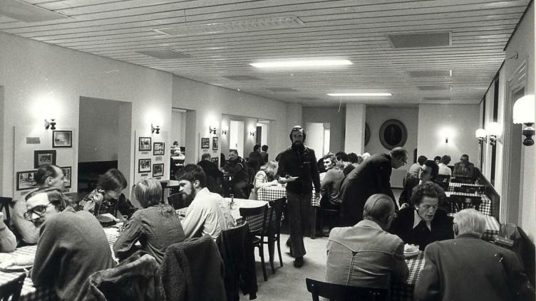 Vincent’s eethuis aan de Nieuwe Groenmarkt in 1978. 
