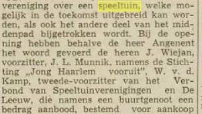 Krantenartikel over opening De Glasblazers