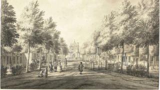 Ets van het Houtplein rond 1800