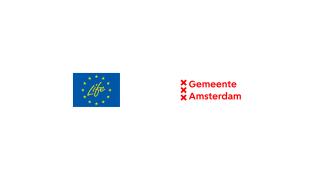 Logo's EU Life programme en gemeente Amsterdam