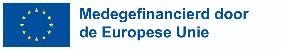 Medegefinancierd door de Europese Unie met logo Europese Unie