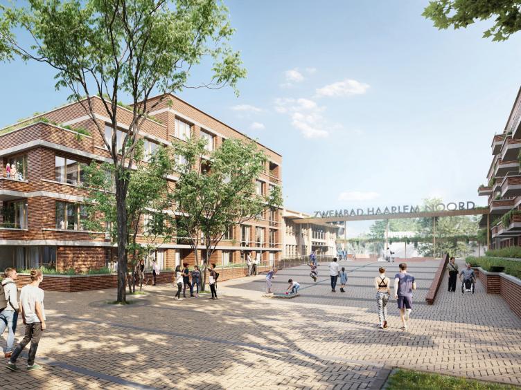 Schetsontwerp nieuw zwembad Noord