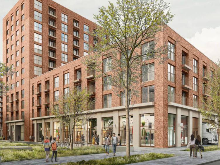 Impressie van het nieuwe winkelcentrum