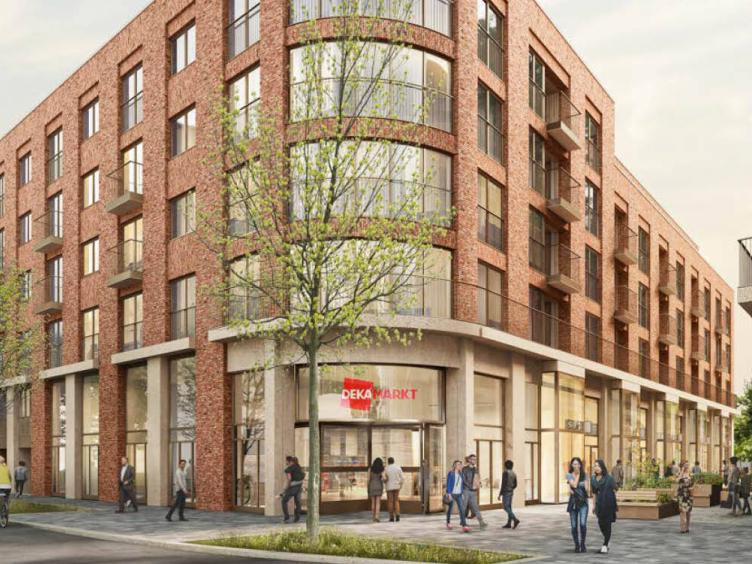 Impressie van het nieuwe winkelcentrum