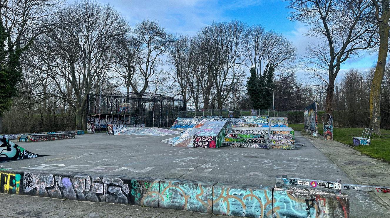 Skatepark 't Landje voor de herinrichting