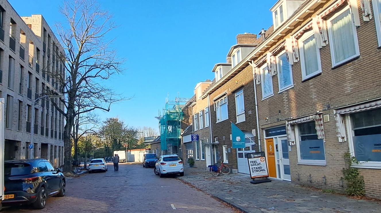 Geparkeerde auto's in de Gonnetstraat voor de herinrichting