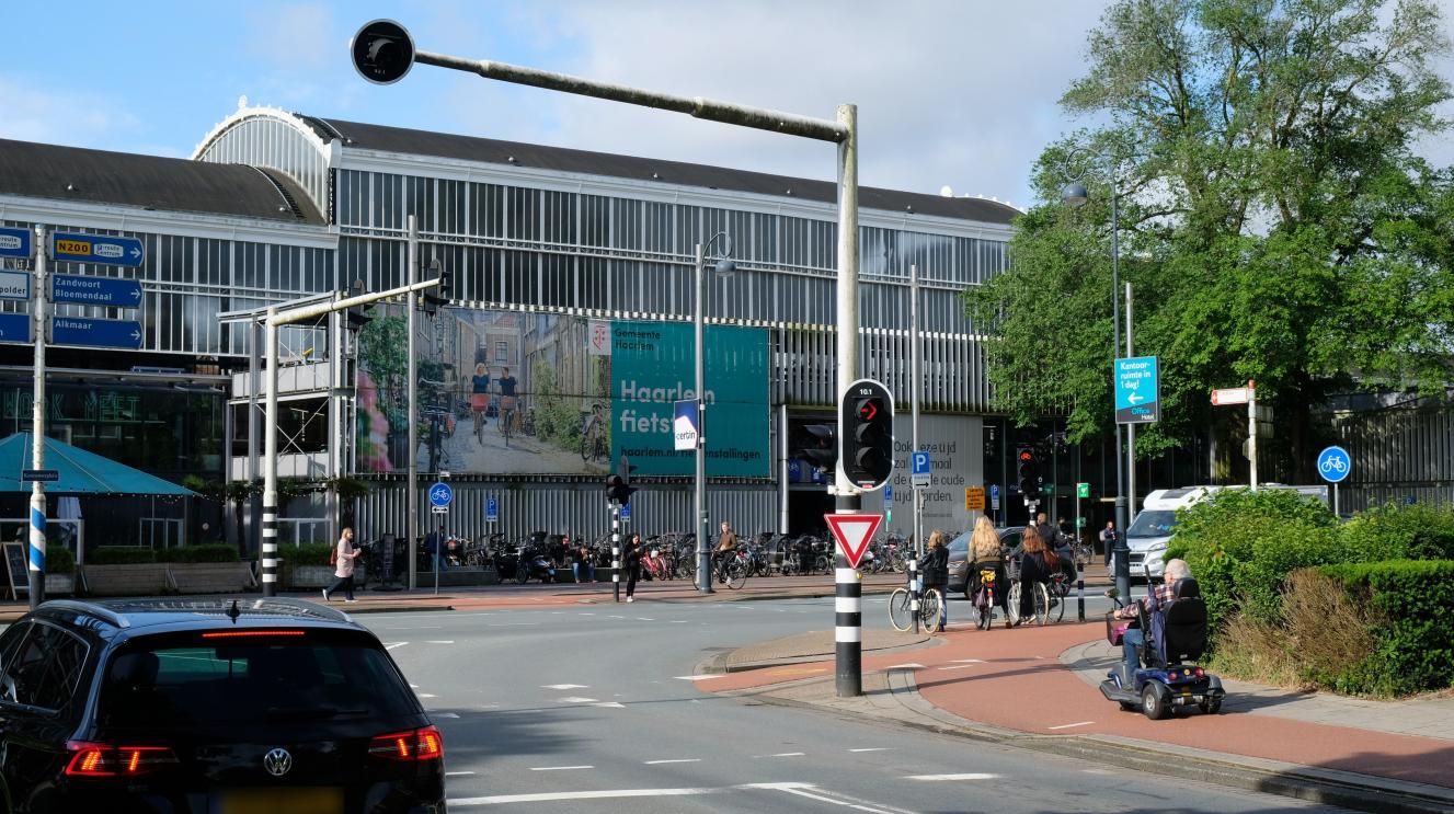 Station Haarlem gezien vanaf het noorden