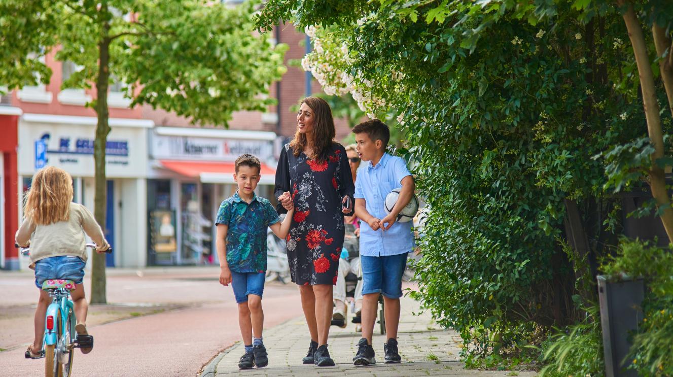 Moeder met kinderen