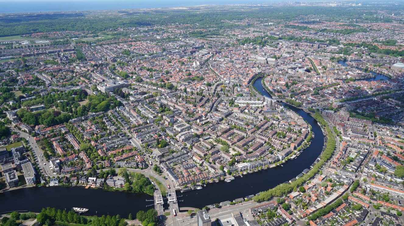Luchtfoto van Haarlem