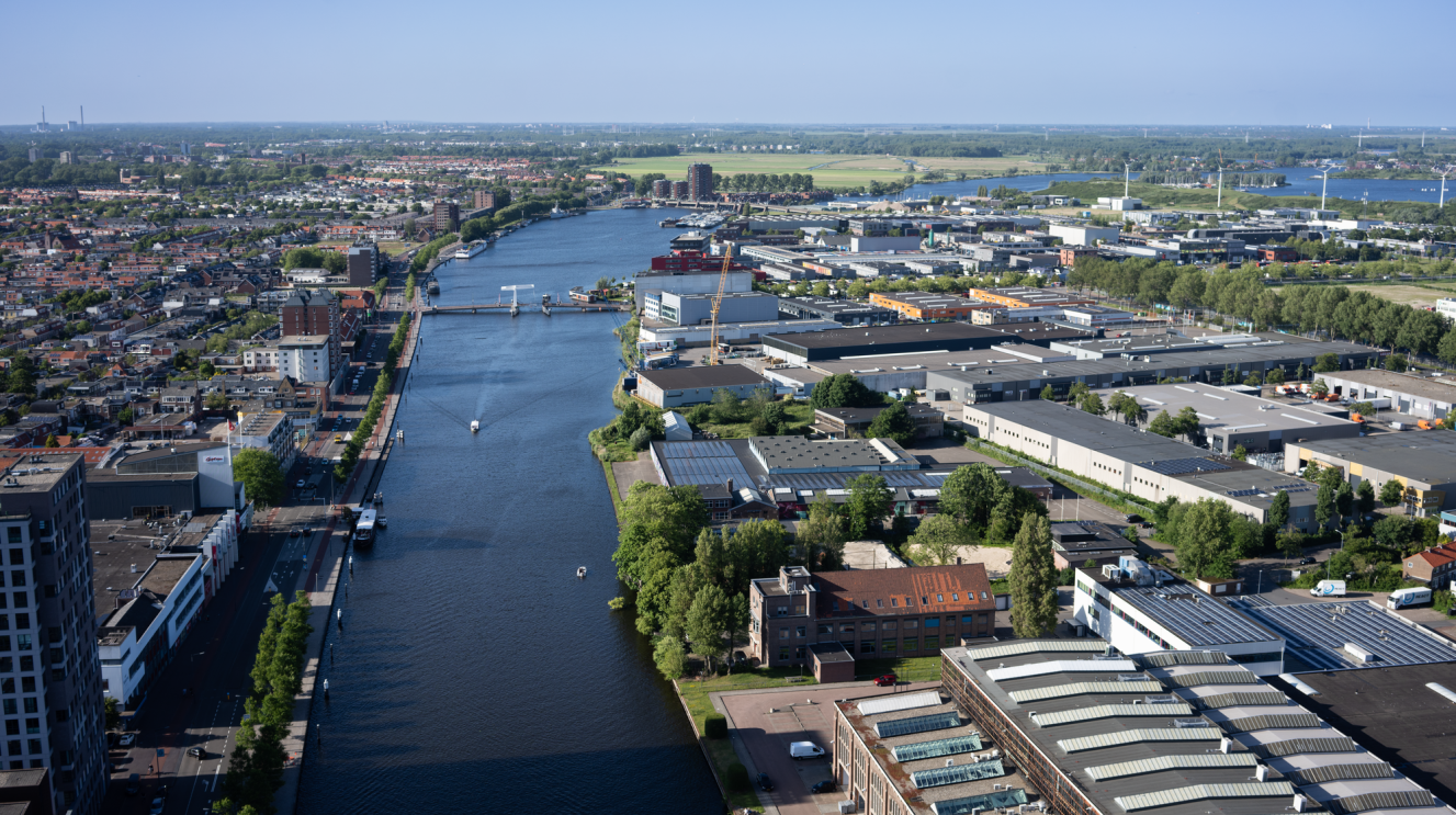 Luchtfoto van de Waarderpolder