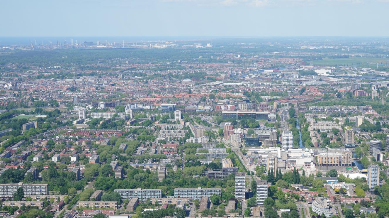 Luchtfoto van Haarlem