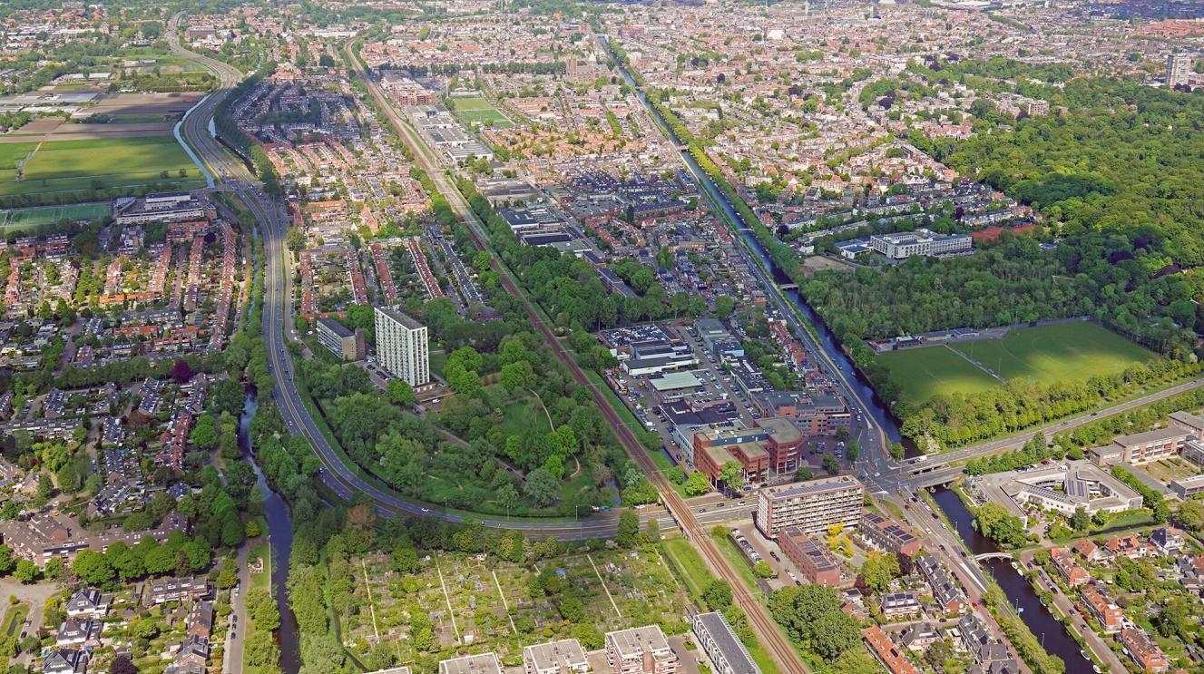 Luchtfoto Haarlem Houtvaartkwartier