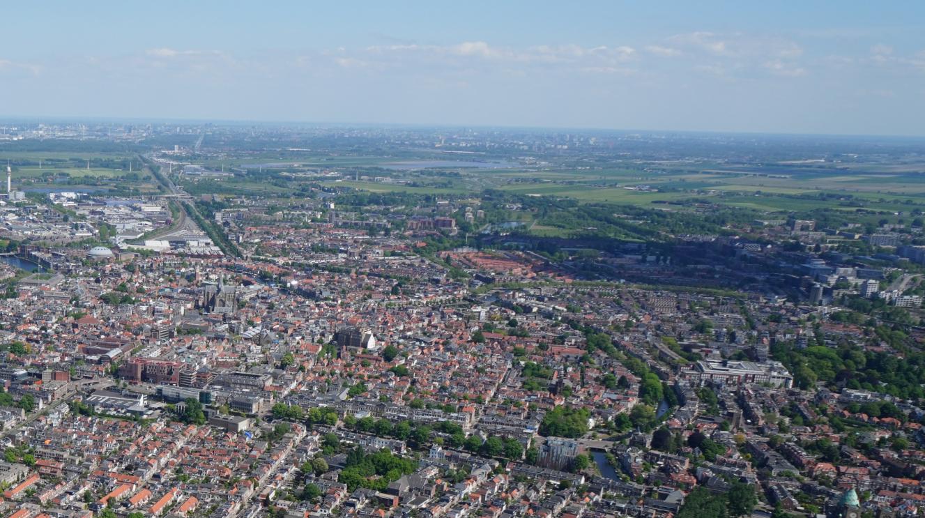 Luchtfoto van Haarlem