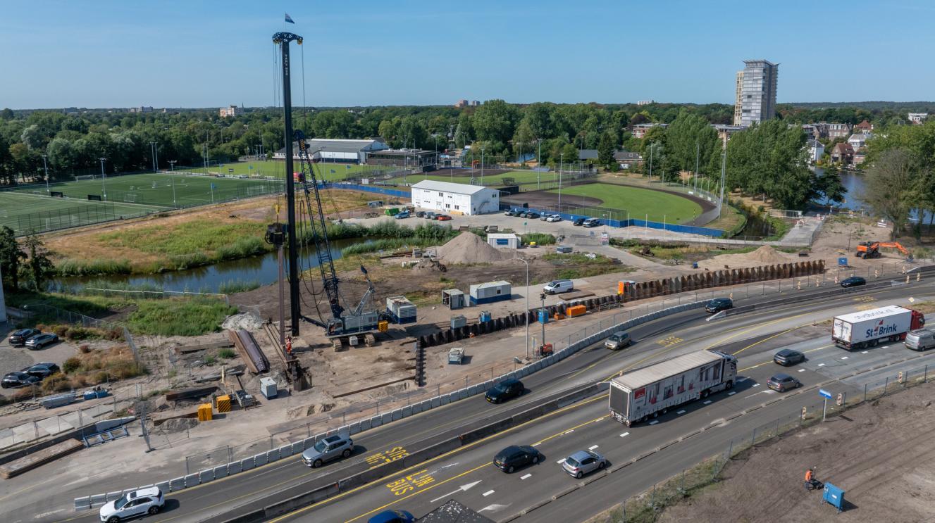 Bouwplaats van het OV-knooppunt