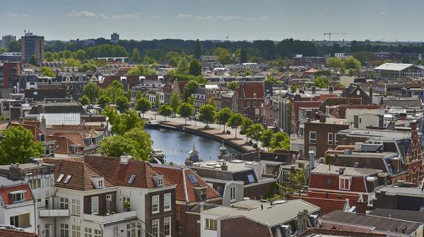 Luchtfoto van Haarlem