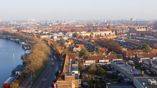 Haarlem vanuit de lucht gezien