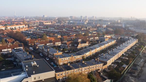 luchtfoto stadsdeel oost