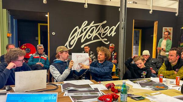 Op woensdag 26 februari kwamen skaters, graffiti-artiesten en BMX’ers samen voor een eerste ontwerpsessie. 