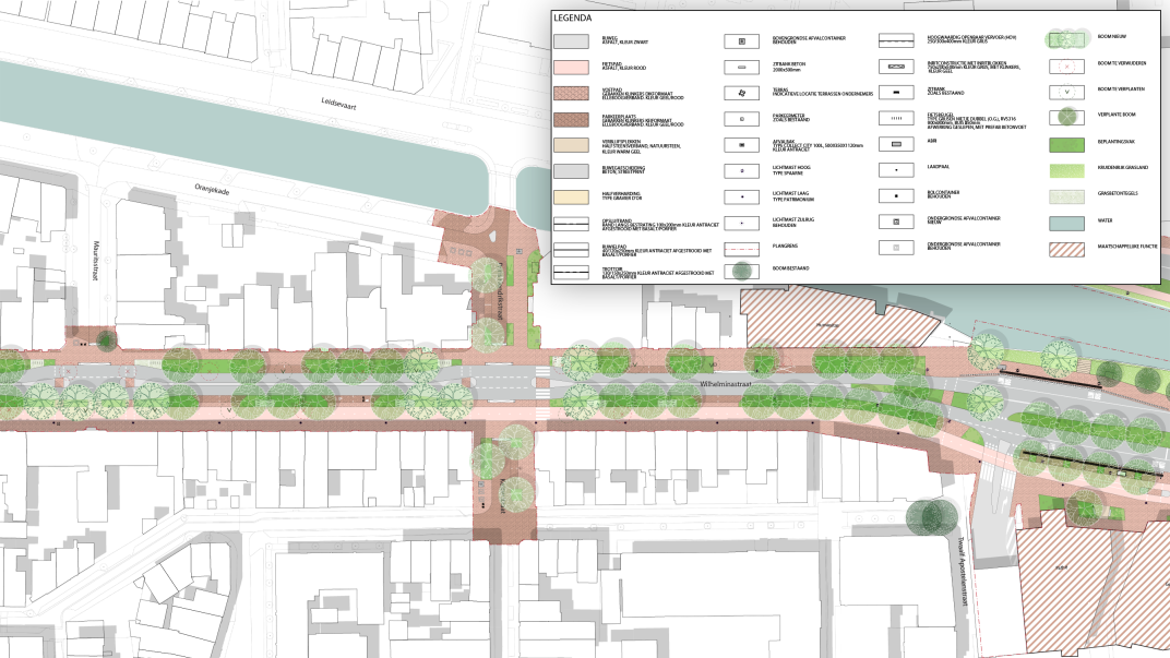 Voorlopig ontwerp noordkant Wilhelminastraat