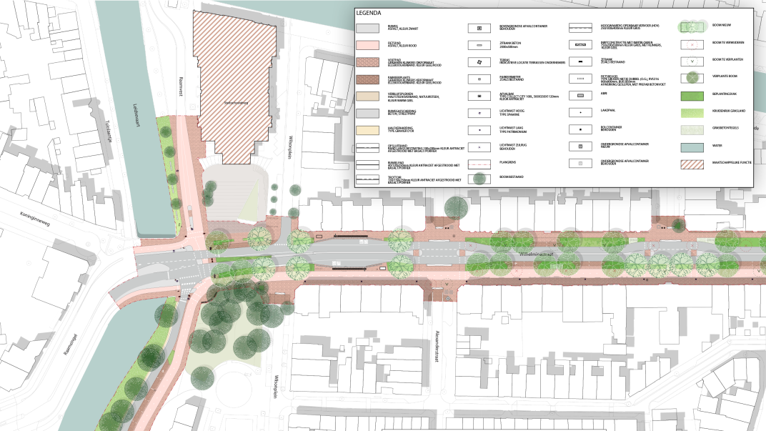 Voorlopig ontwerp zuidkant Wilhelminastraat
